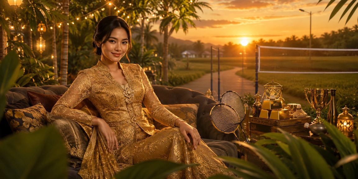 Pemain VIP bergaya kebaya menikmati roulette dalam talian gddr7 Malaysia